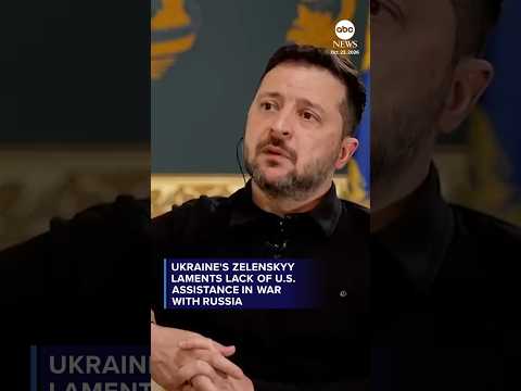Ukraine's Zelenskyy laments lack of US assistance in war with Russia