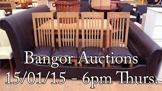preview picture of video 'Bangor Auction Walk About 15/01/15 @ 6pm'