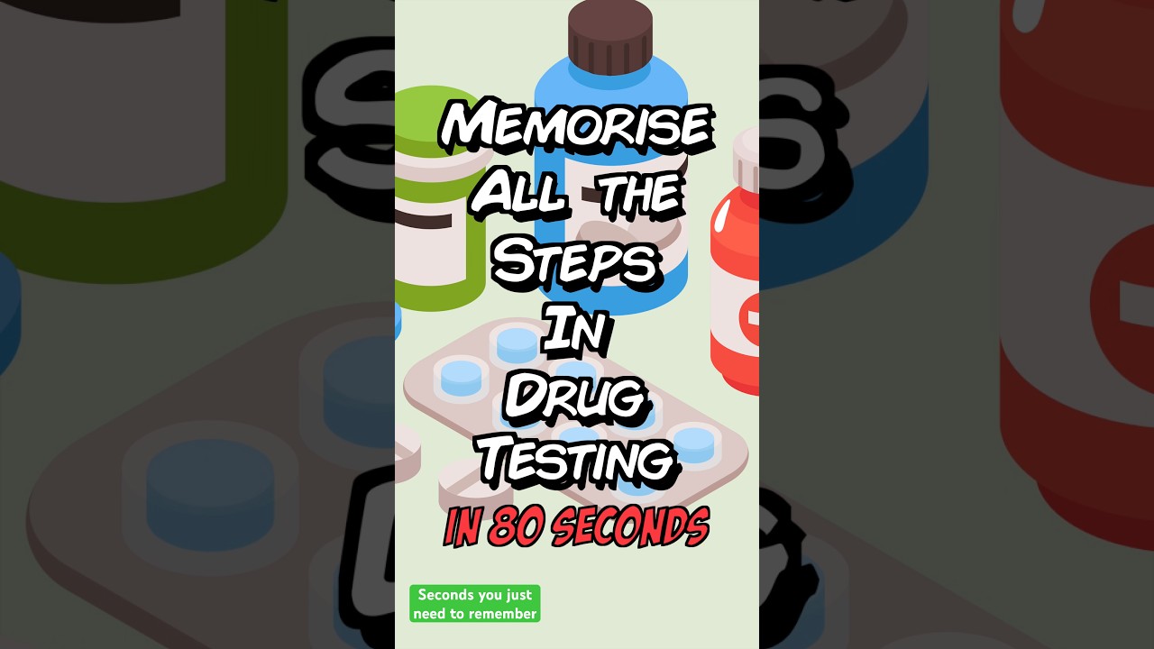 Memorise all of the steps in drug testing in 80 seconds! #gcse #biology #gcsescience #AQA