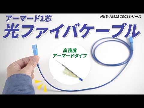 高強度アーマードタイプの1芯光ファイバケーブル。内部をステンレス製のスパイラルで補強してあるので、衝撃に強く安心して使えます。長さは1m/2m/3m/5mから選べます。