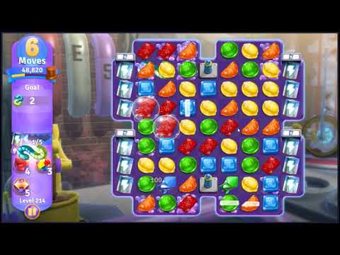 Wonka's World of Candy Level 214 - NO BOOSTERS + FULL STORY 🍫 | SKILLGAMING ✔️