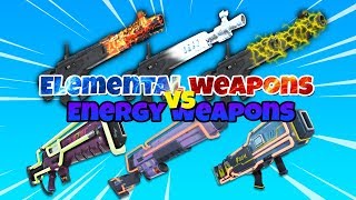 Element weapons VS Energy weapons WHAT TO USE? | Fortnite Save The World