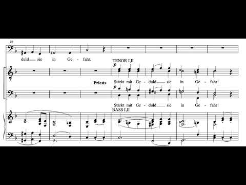 O isis und Osiris (Die Zauberflöte - W.A. Mozart) Score Animation