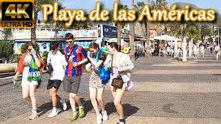 TENERIFE - PLAYA LAS AMÉRICAS | What does Main Street look like Now 🤔 Perfect Weather in  Feb 2023