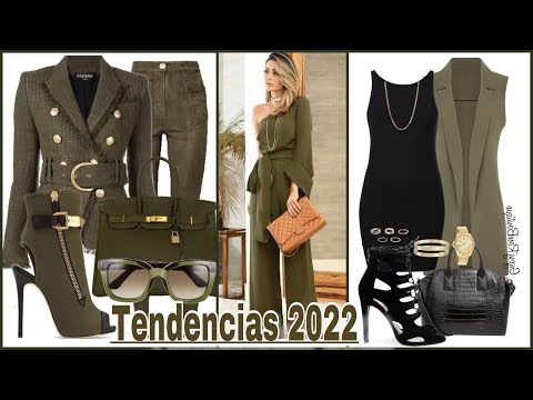 MODA 2022 MUJER OUTFITS VERDE MILITAR CÓMO COMBINAR EL COLOR VERDE OLIVA MODA Y TENDENCIAS 2022