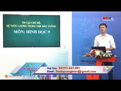 Ôn tập môn toán lớp 9: Hệ thức lượng trong tam giác vuông