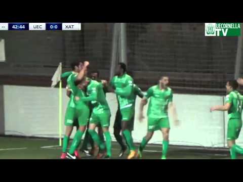 Gol de David García: UE Cornellà 1-0 Olímpic de Xàtiva