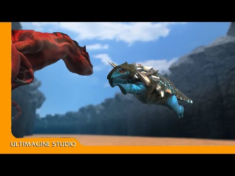 Allosaurus VS Edmontonia : Dinosaurs Battle Special