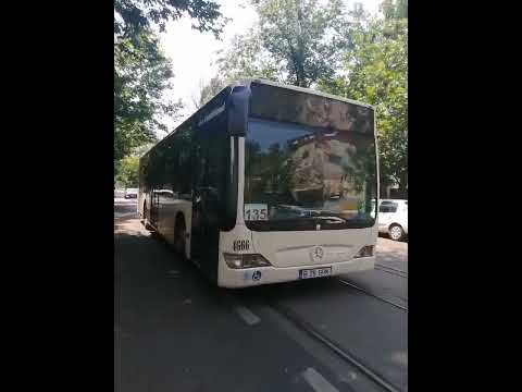 Autobuzul MBC E4 #4666 pe linia 135 tranzitând Bd Pache Protopopescu