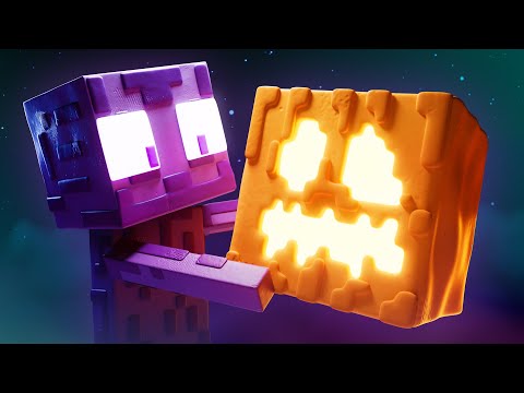 Trick-or-Treat! | Enderman Story | Clay Minecraft