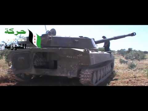 عرض عربات كتيبة المدفعية التابعة لحركة الفدائيين الثورية المرابطة على جبهة مورك