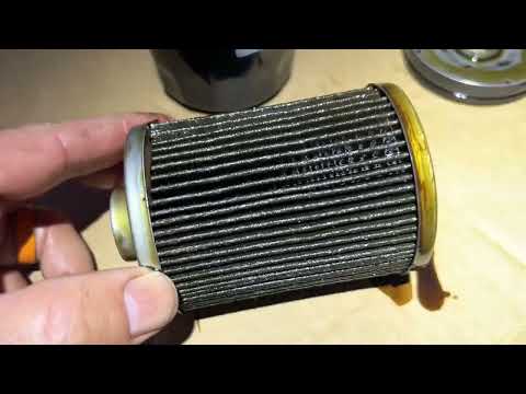 Cutting Open a Corvette LT1 Oil Filter Mobil 1 M1-201A Extended Performance