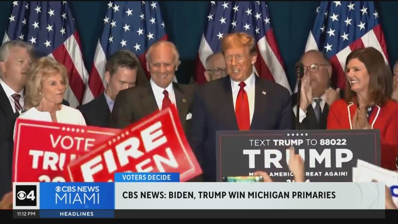 Biden, Trump win Michigan primaries