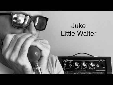 Performing Juke by Little Walter. Amplified harmonica in Chicago blues style