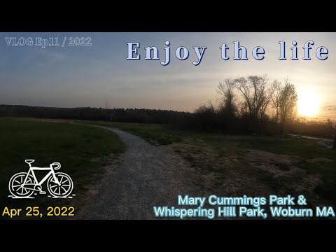 Mountain biking at Mary Cummings Park & Whispering Hill Park, Woburn MA [#GoPro Hero 10] [#MTB]