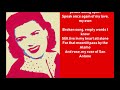 PATSY CLINE   SAN ANTONIO ROSE  lyrics