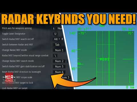 WHAT are the KEYBINDS you NEED to OPERATE A RADAR! - War Thunder