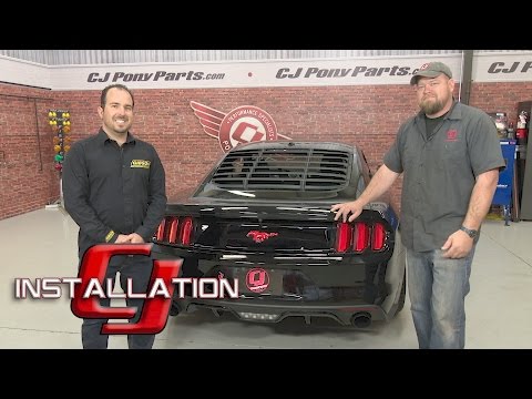 2015-2017 Mustang Fastback GT Gibson Cat-Back 3" SS Ceramic Coated Black W/4-1/2" Tips Installation