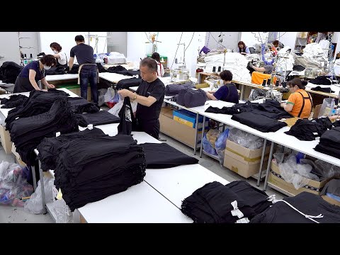 How to Mass Produce Tens of Millions of Graphic T-Shirts! Modern T-Shirt Manufacturing Factory