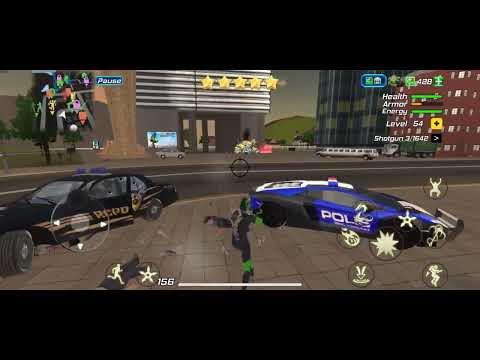 Killing police and destroy helicopters in rope hero game #ropehero #gaming #gameplay #gamer #games