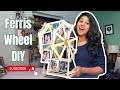 DIY Popsicle Stick Ferris Wheel Tutorial Fun Craft Project