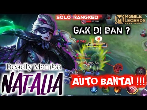 TOP 1 NATALIA GAMEPLAY EPS. 1 NATA GAK DI BAN ? AUTO BANTAI ! | TOP  GLOBAL BUILD | MOBILE LEGENDS