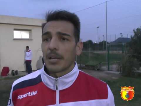 Il centrocampista Daniele Delogu dopo Valledoria - Atletico Uri 1-2