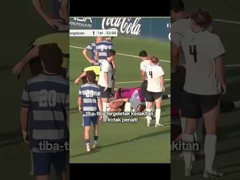 Mitch Baker tergeletak kesakitan di kotak penalti dan ditarik keluar di pertengahan babak pertama