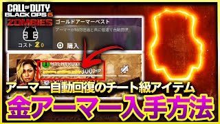 【CoD:BO6ゾンビ】エグい!!!チート級に強すぎる「ゴールドアーマーベスト」の無料入手方法が衝撃的過ぎた件について!!今作最強アイテムで新マップ無双!!THE TOMB トゥーム