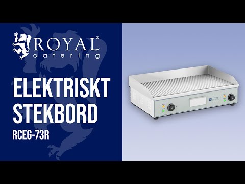 video - Elektriskt stekbord - 400 x 730 mm - Royal Catering - 2 x 2,200 W