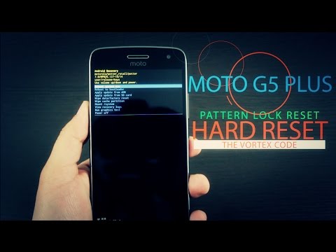 [How To] Hard Reset | Pattern Lock Reset | Moto G5 Plus