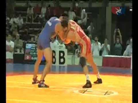 Cadet Worlds Freestyle 69kg Final   Magomedgadzhi Imanshapeiv RUS vs  Azad Singh Dinesh Kumar IND