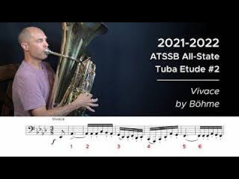 2021-2022 ATSSB All-State Tuba Etude #2 - Vivace by Böhme