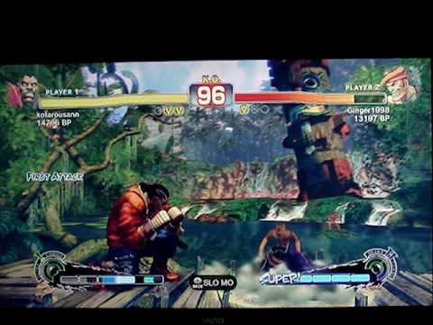 SSF4: kotarousann (Balrog) vs Ginger1998 (Adon) - Japanese XBL ranked