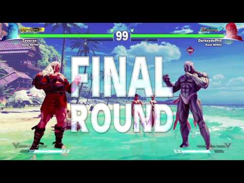 Street Fighter V DLC: Urien Premiere MP pt11 - Lag Beach (Mirror)