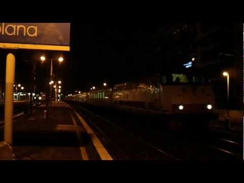 E444.040 sull' IC 522 Napoli Centrale - Sestri Levante, in partenza dal binario 8 a Roma Tuscolana