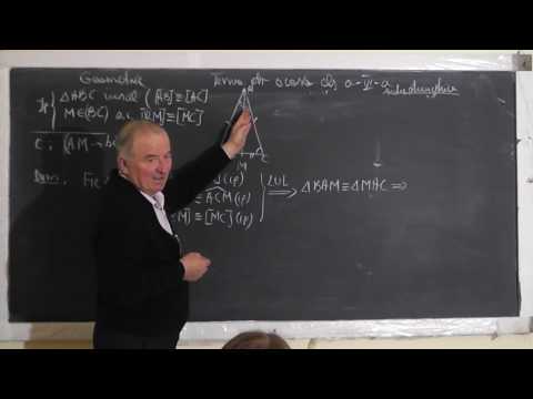 1/2 Lectia 1418 - Congruenta triunghiurilor Cazuri de congruenta - Tema la geometrie plana - Clasa 6