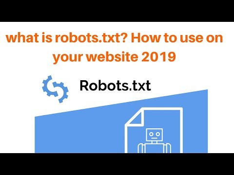 what is robots txt How to use on your website 2019