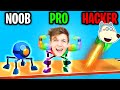 Can We Go NOOB vs PRO vs HACKER In ROLLY Can We Go NOOB vs PRO vs HACKER In ROLLY