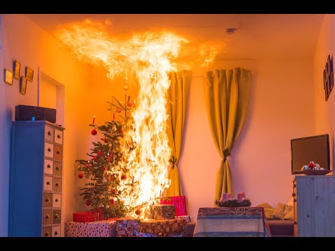 Brennender Christbaum / Weihnachtsbaum → so schnell kann's gehen