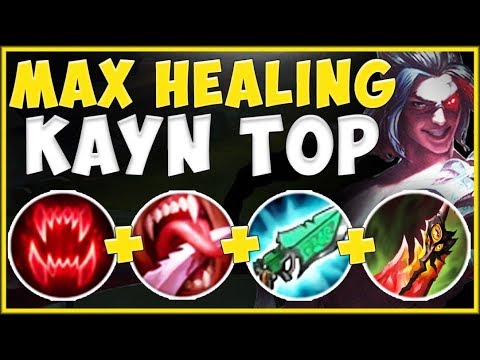 WTF! NEW SEASON 10 MAX HEALING VAMPIRE KAYN 100% NEEDS NERFS! SEASON 10 KAYN TOP! League of Legends