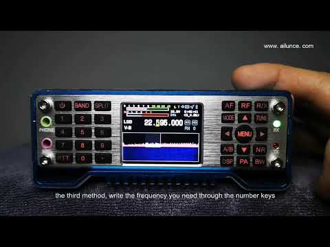 How to Adjust the HF SDR Transceiver Ailunce HS2 Frequency