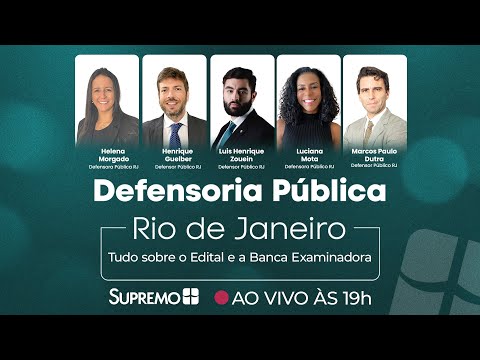 [LIVE] DPE RJ: Tudo sobre o Edital e a Banca Examinadora