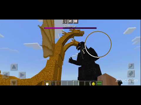 Minecraft Mob Battles 3: King Ghidorah Vs The King, Godzilla And Burning Godzilla.