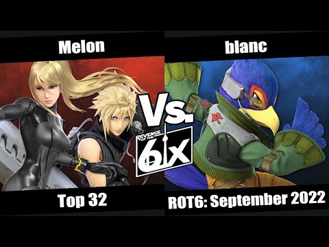 ROT6 September Top 32 - Melon (Zero Suit Samus, Cloud) vs blanc (Falco) SSBU Singles