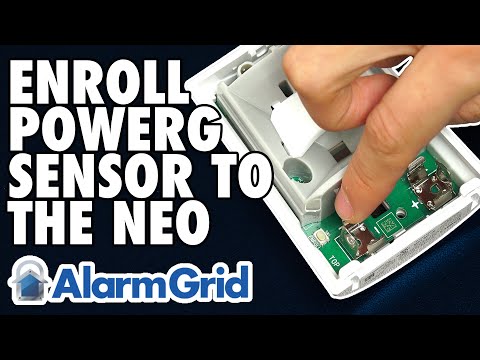 Enrolling a PowerG Sensor to a DSC PowerSeries NEO