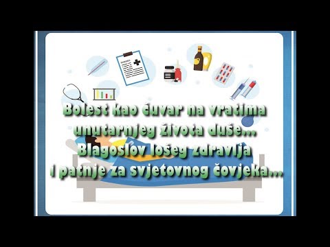 ULOGA BOLESTI U PLANU SPASENJA  - 2. Bolest kao čuvar na vratima unutarnjeg života duše...
