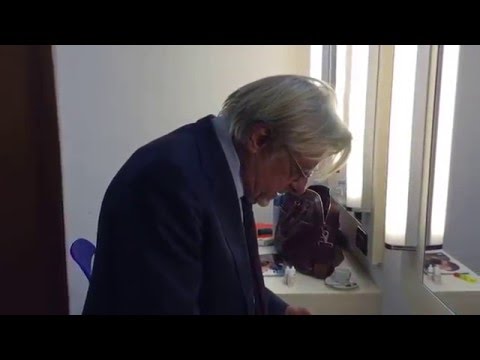 Angelo Tumminelli, Giancarlo Giannini, Luigi Di Majo nei camerini del Teatro Imperiale di Guidonia