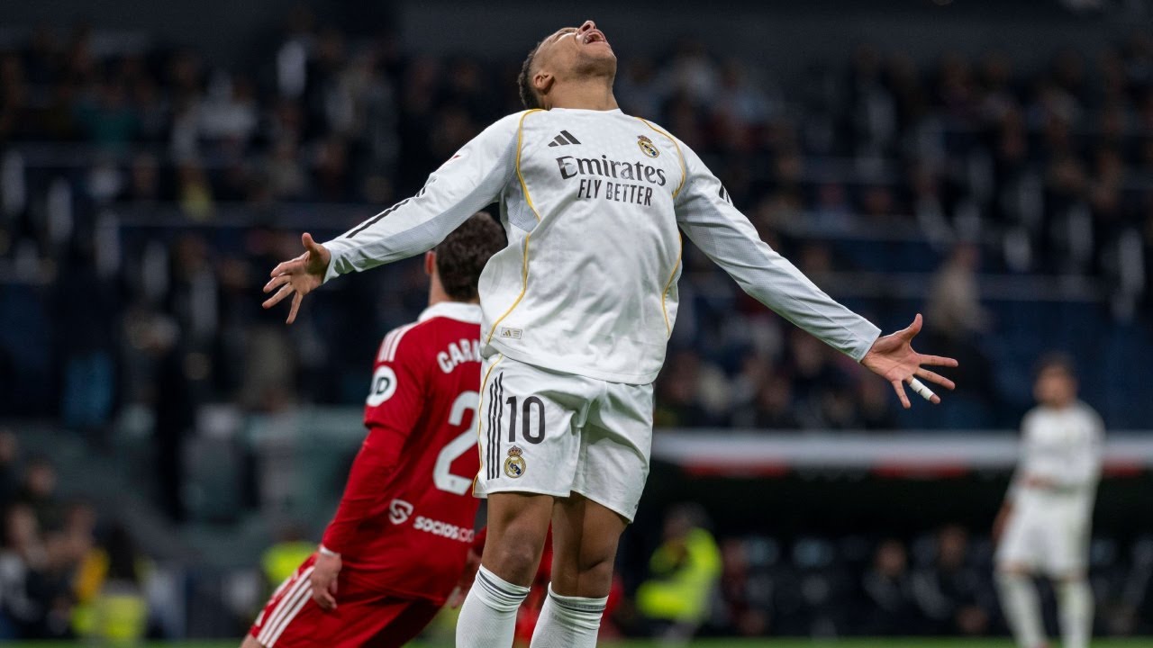 ענק: אמבפה השתווה לרונאלדו ב-0:2 של ריאל על סביליה