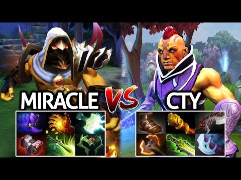 MIRACLE Juggernaut Max Attack Speed VS CTY Anti Mage GodLike Insane Battle 7.22 Dota 2